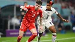 Neco Williams of Wales (left) and Weston McKennie of the USA.