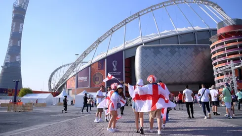 England fans at Qatar 2022.