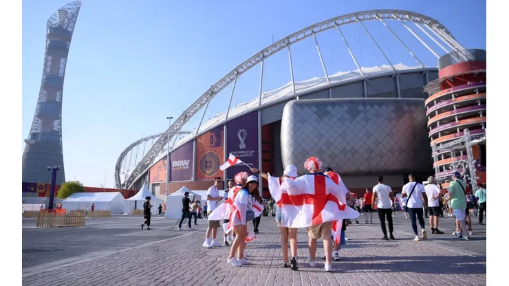 England fans at Qatar 2022.