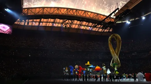 Performers perform during the opening ceremony prior to the FIFA World Cup Qatar 2022.