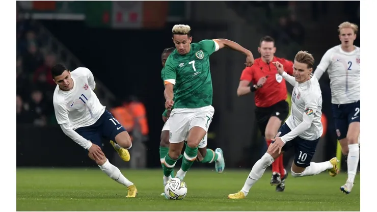 Callum Robinson of Republic of Ireland