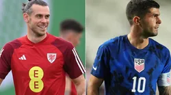 Wales captain Gareth Bale (L) and Christian Pulisic of The United States (R)