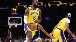 LeBron James of the Los Angeles Lakers