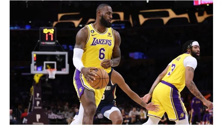 LeBron James of the Los Angeles Lakers