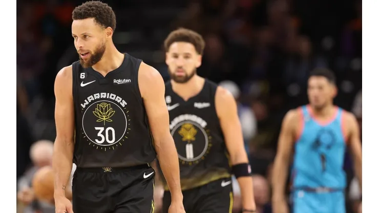 Stephen Curry and Klay Thompson