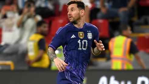Lionel Messi scored in the 5-0 win of Argentina over the UAE