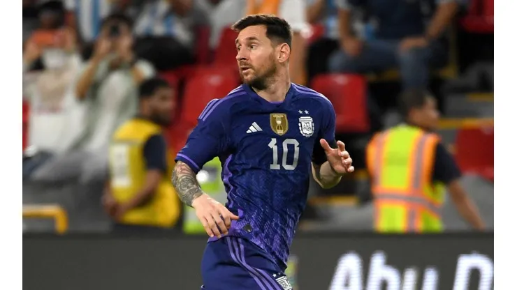 Lionel Messi scored in the 5-0 win of Argentina over the UAE