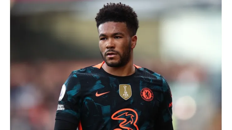 Reece James playing for Chelsea