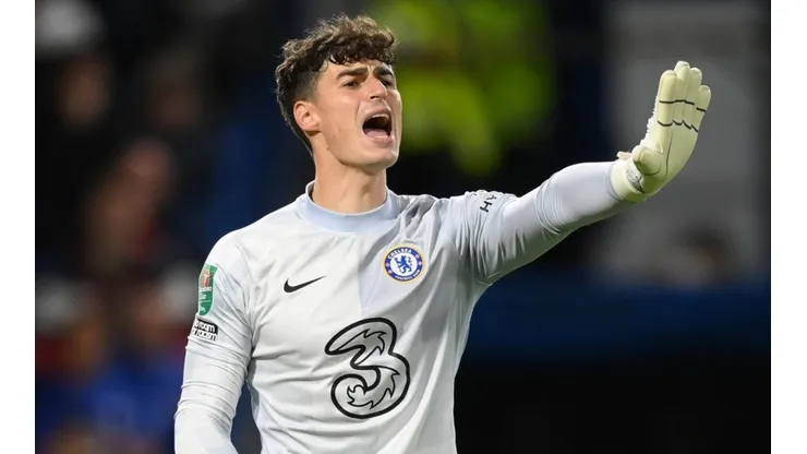 Kepa playing for Chelsea