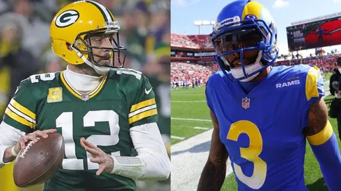 Aaron Rodgers (Left / Green Bay Packers), Odell Beckham Jr. (Right / Los Angeles Rams) - NFL