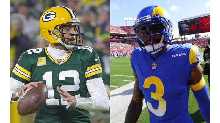 Aaron Rodgers (Left / Green Bay Packers), Odell Beckham Jr. (Right / Los Angeles Rams) - NFL