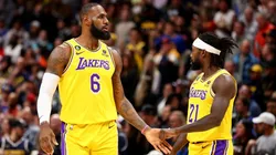 LeBron James and Patrick Beverley