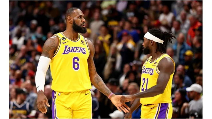 LeBron James and Patrick Beverley