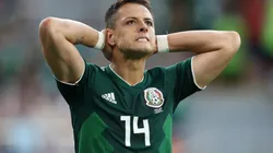 Chicharito in the 2018 World Cup with Mexico