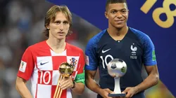 Luka Modric and Kylian Mbappe