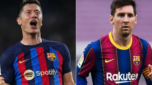 Robert Lewandowski and Lionel Messi