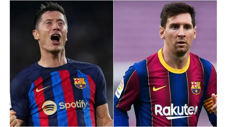 Robert Lewandowski and Lionel Messi