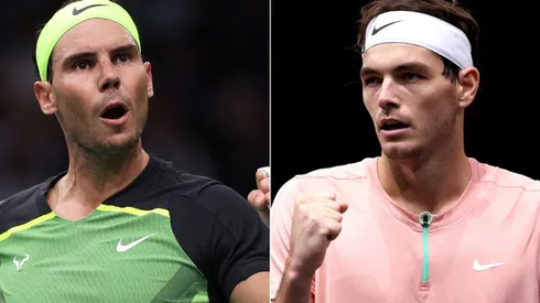 Rafael Nadal of Spain and Taylor Fritz of the US