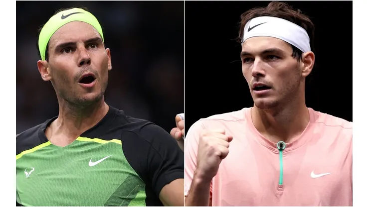 Rafael Nadal of Spain and Taylor Fritz of the US