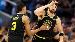 Klay Thompson and Jordan Poole