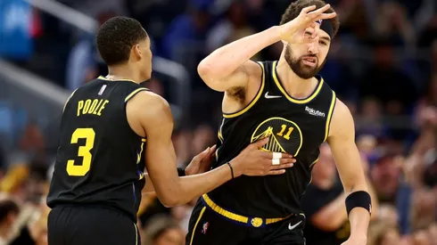 Klay Thompson and Jordan Poole