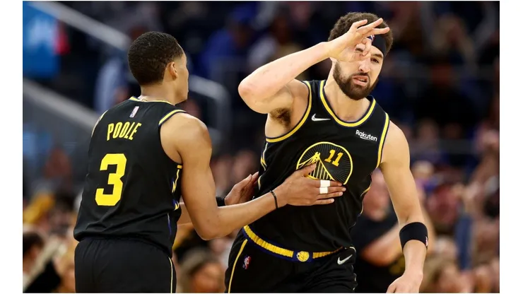 Klay Thompson and Jordan Poole