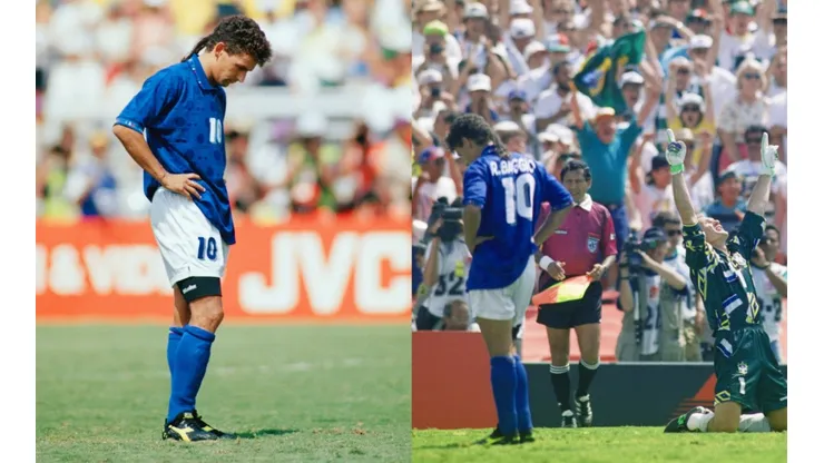 Roberto Baggio of Italy in the 1994 World Cup final