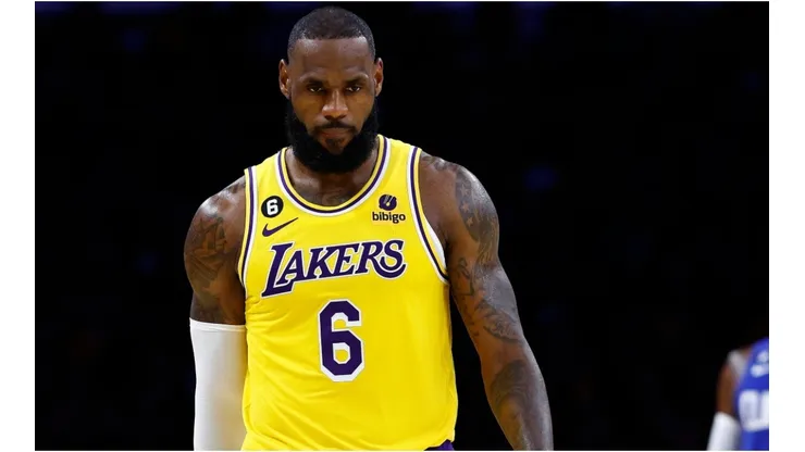 LeBron James of the Los Angeles Lakers