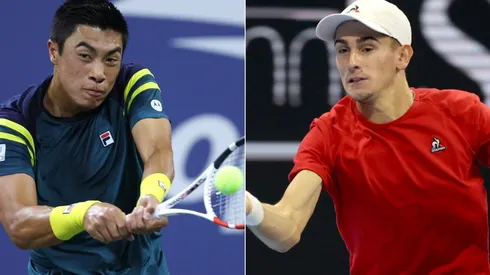 Brandon Nakashima of the United States and Matteo Arnaldi of Italy