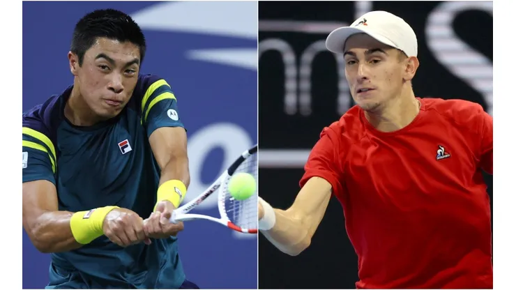 Brandon Nakashima of the United States and Matteo Arnaldi of Italy