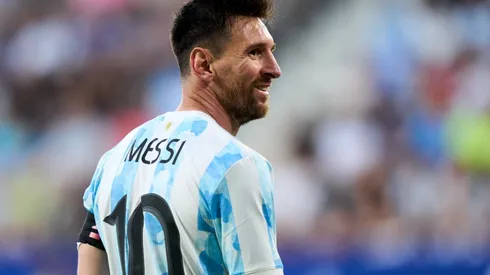 Lionel Messi with Argentina