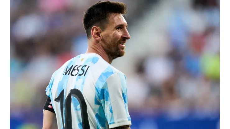 Lionel Messi with Argentina