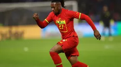 Antoine Semenyo in a friendly game played in France against Brazil