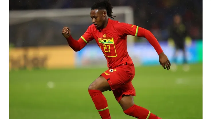 Antoine Semenyo in a friendly game played in France against Brazil