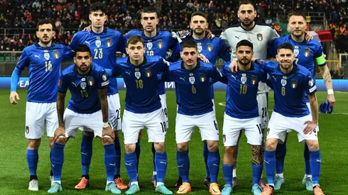 Italy in the 2022 FIFA World Cup Qualifier against North Macedonia