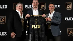 Gareth Bale holds the Los Angeles Football Club