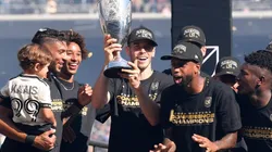 LAFC celebrating the 2022 Western Conference championship.