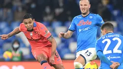 Luis Muriel of Atalanta against Napoli