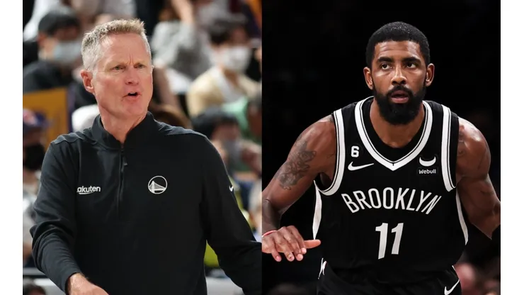 Steve Kerr (Golden State Warriors, Left), Kyrie Irving (Broolyn Nets, Right) - NBA 2022