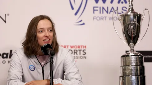 Iga Swiatek of Poland prior to the 2022 WTA Finals