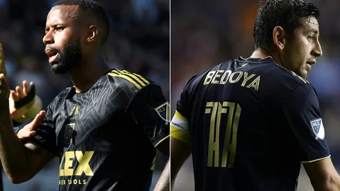 Kellyn Acosta of LAFC and Alejandro Bedoya of Philadelphia Union