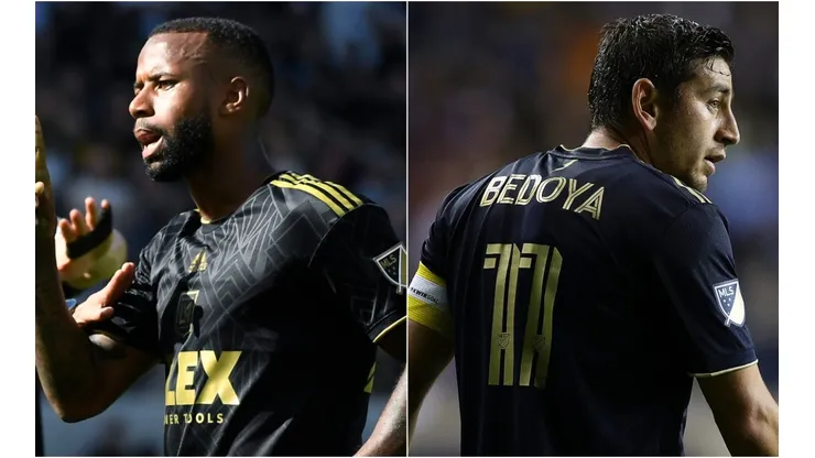 Kellyn Acosta of LAFC and Alejandro Bedoya of Philadelphia Union