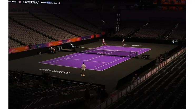 Maria Sakkari of Greece practices prior to the 2022 WTA Finals