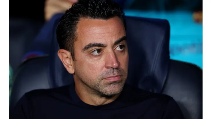 Manager Xavi Hernandez of Barcelona