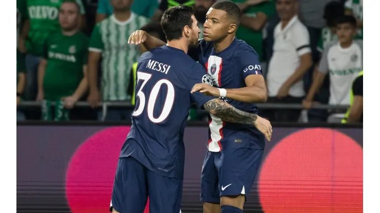 Messi and Mbappé of PSG