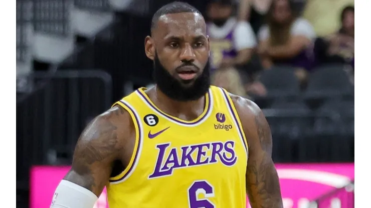 LeBron James of the Los Angeles Lakers