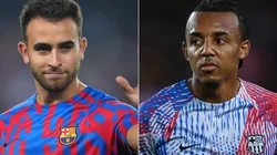 Eric Garcia and Jules Kounde of Barcelona