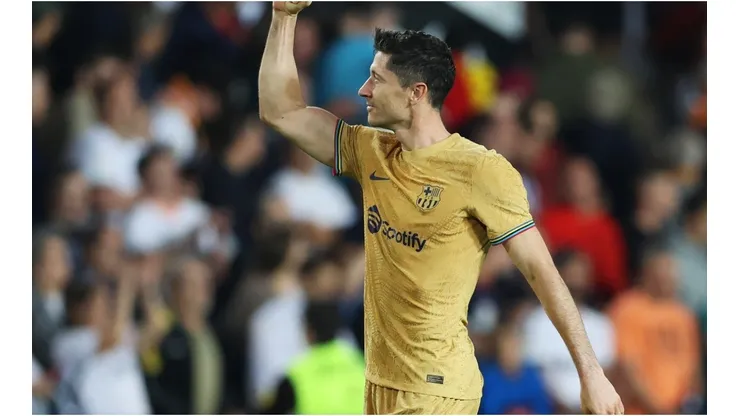 Robert Lewandowski of FC Barcelona