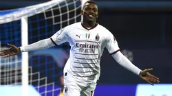 Rafael Leao of Milan against Dinamo Zagreb