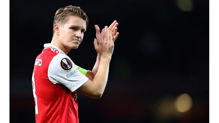 Martin Odegaard of Arsenal after the game vs PSV